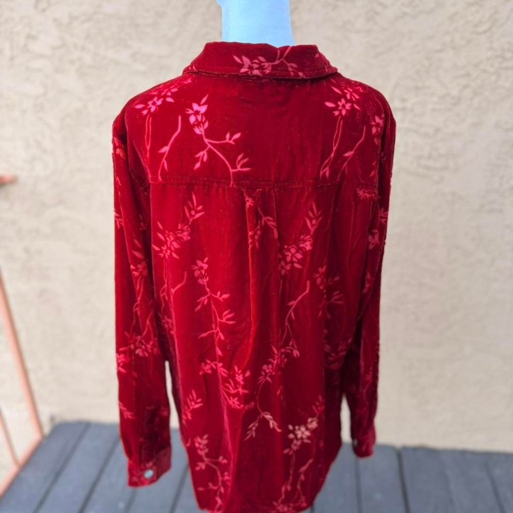 Velvet Jaclyn Smith long sleeve button down - Picture 5 of 6